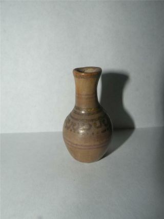 Vintage Pottery Dollhouse Miniature Pottery Vase