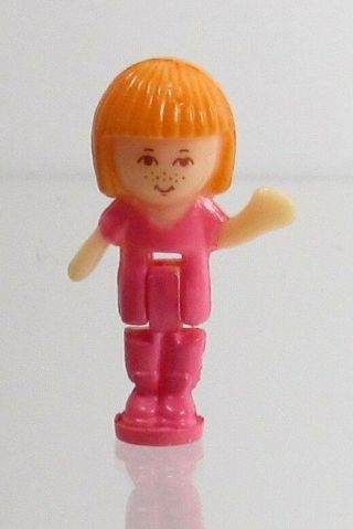 1991 Vintage Polly Pocket Doll Dream World - Midge (coral Outfit) Bluebird Toys