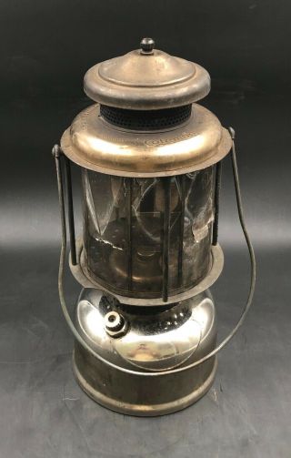 Rare Antique Early Coleman Quick Lite Kerosene Lantern W/original Mica Globe