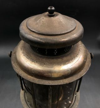 Rare Antique Early Coleman QUICK LITE Kerosene Lantern W/Original Mica Globe 5