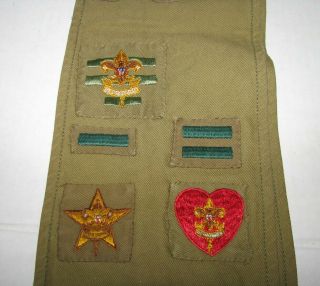 Vintage Boy Scout Sash w 36 Merit Badges Patches and 1940 WORLDS FAIR PATCH 11