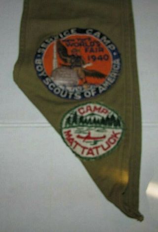Vintage Boy Scout Sash w 36 Merit Badges Patches and 1940 WORLDS FAIR PATCH 8