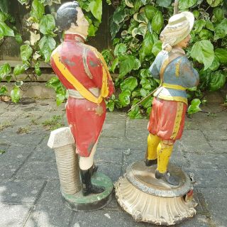 2 Large 19th Century French Spelter Figures.  Wellington & a Musketeer (Waterloo) 7