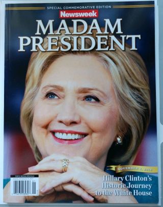 Hillary Clinton Newsweek Madam President Recalled Error / Authentic Signed 3
