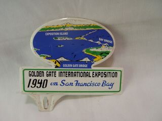 1940 Golden Gate International Exposition San Francisco Bay License Plate Topper