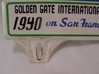 1940 Golden Gate International Exposition San Francisco Bay License Plate Topper 2