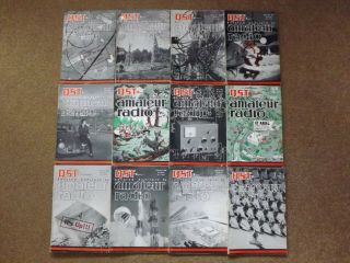 Vintage Qst Amateur Radio Magazines 1962 Complete Year 12 Issues