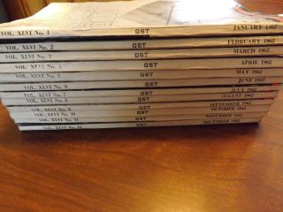 VINTAGE QST AMATEUR RADIO MAGAZINES 1962 COMPLETE YEAR 12 ISSUES 2