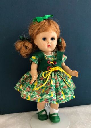 Vintage Vogue SLW Ginny Doll in her Medford Tagged Dress 3