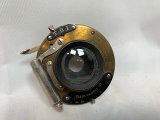 Antique 1897 Bausch & Lomb Rapid Rectilinear Lens Brass Eastman As - Is