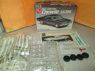 Vintage AMT Ertl 1967 Chevrolet Chevelle SS 396 Model Kit 6052 1:25 Scale 2