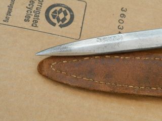 Vintage Korium Forged Solingen Steel Germany Knife/Dagger & Sheath Estate Find 10