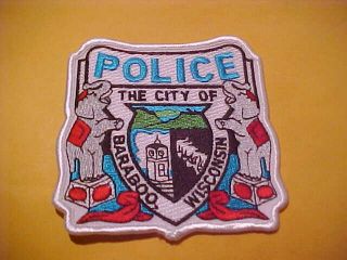 Baraboo Wisconsin Police Patch Shoulder Size