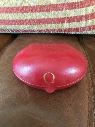 Vintage 1970s Omega Leather Covered Watch Case Made In Switzerland
