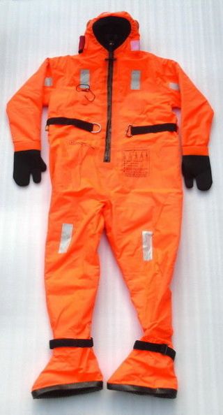 Hyf - 1 Insulated Immersion Survival Thermal Diving Suit Solas Apprvd.