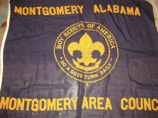 Montgomery Area Council - Maotgomery Al - Wool Flag 54 X 70 Inches - Moth Damage
