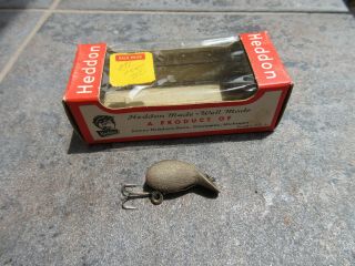 Vintage Old Heddon Fly Rod Lure 300 Gm Mouse Widget Orig Window Box Bait Sharp