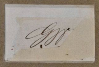 George Washington - Authentic Signed Initials 2