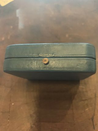 Antique Tiffany & Co Jewelry Box Teal & Gold 4