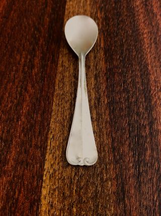 - Italian 800 Silver Individual Salt Spoon: Unknown Maker No Monograms