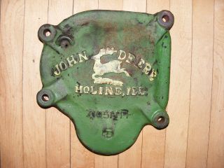 Antique John Deere 5 Mower Cast Iron Gear Box Lid Sign Display Z 1051 - H