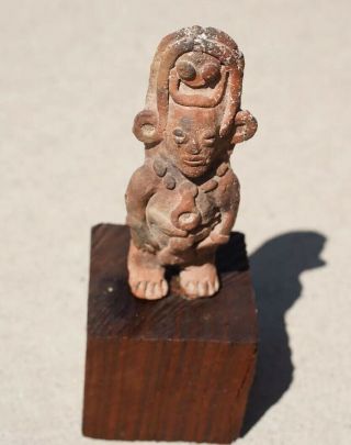 Pre Columbian Sculpture Figure Central South America Pottery