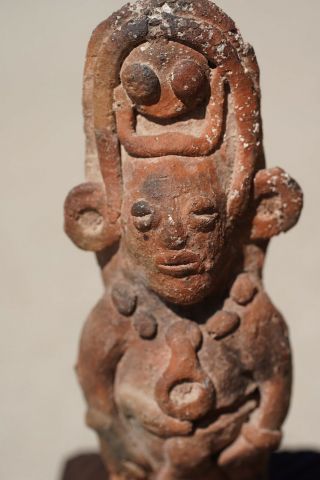 Pre Columbian Sculpture Figure Central South America Pottery 2