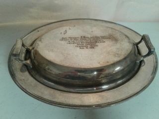 Vintage Keystoneware Lidded Bowl - 1948 Chesapeake Bay Fishing Fair Trophy