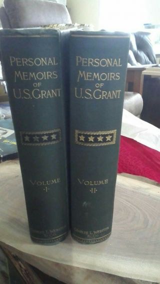 Antique Book Set Civil War Lincoln 1st Ed Personal Memoirs Of U S Grant Ulysses