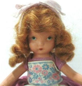 Vintage Nancy Ann Storybook Bisque Doll Ring Around A Rosy Frozen Leg Type