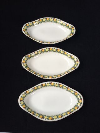 3 Antique Porcelain A.  Raynaud & Co.  Ceralene Limoges France Dishes
