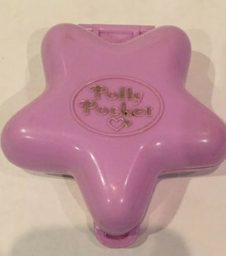Vintage Bluebird Polly Pocket 1992 Fairy Fantasy Purple Star Compact Only