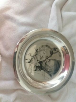Franklin Sterling Silver 1973 Mothers Day Plate Limited Edition