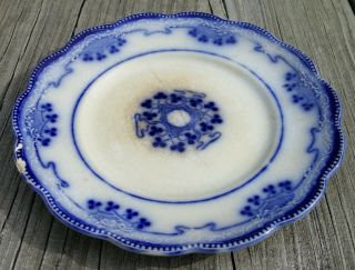 Antique Flow Blue Grindley Lorne Bread & Butter Plate