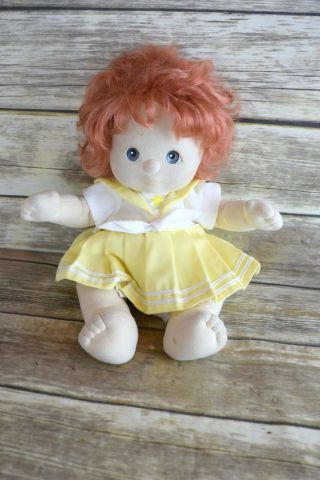 Vintage My Child Baby Doll Mattel Dress Bloomers Red Hair Blue Eyes