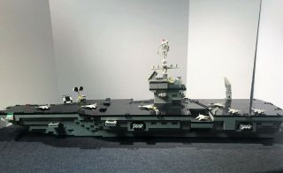 Mega Bloks Probuilder Uss Kittyhawk Aircraft Carrier (set 9780) 1700 Pc