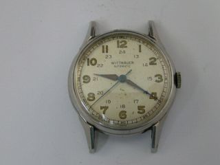 Vintage Wittnauer Military Watch 12/24 Dial 1940 