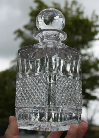 Antique Edinburgh Crystal Whisky Decanter Art Deco Signed E&L 1930 ' s 5