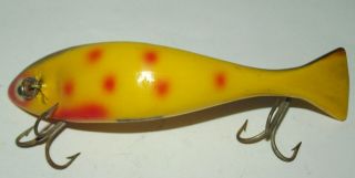 Heddon Prowler 3 1/2 Inch Yellow With Red Spots.