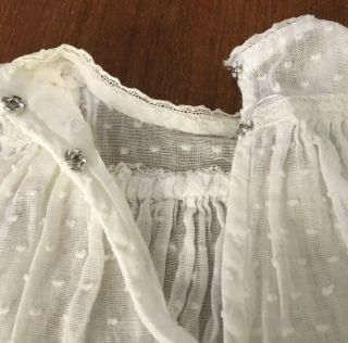 Vtg Tiny Tears Doll Christening Gown,  Jacket And Hat 6