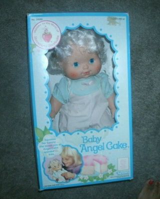 1983 Htf Strawberry Shortcake Baby Angel Cake Doll 