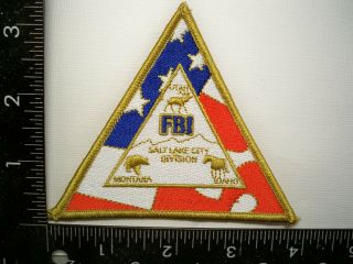 Federal Fbi Salt Lake City,  Utah Div.  Patch Montana,  Idaho Police Task Force