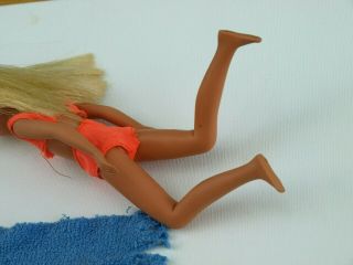 Vtg Mod Sun Set Sunset Malibu Skipper 1069 Barbie Doll Swimsuit Towel Sunglasses 4