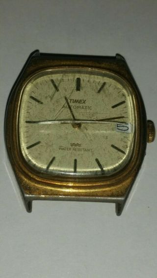 Vintage Mens Automatic Timex Watch With Date Fine
