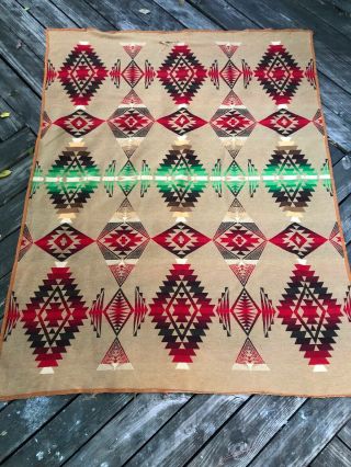 Antique 1920s Era Pendleton Indian Blanket Vintage