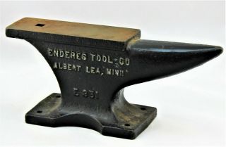 N - 322 Antique Enderes Tool Co.  Anvil Blacksmith Jewelers 9 " Small Black E351