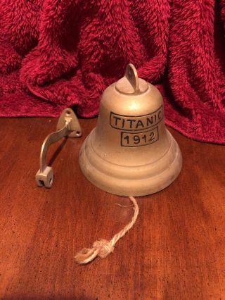 Vintage Antique Titanic 1912 Brass ?? Bell Hanging Door Knocker