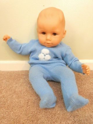 Vintage Baby Doll By Gotz Puppe Brown Eyed Doll Boy Girl 20 "