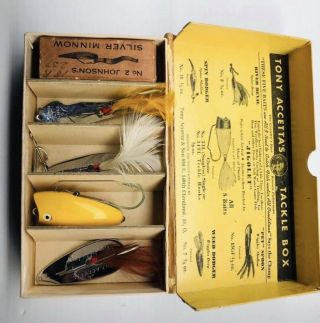 Set Of Vintage Fishing Lures (tony Accetta’s Tackle Box)
