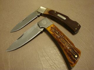 4 Folding Pocket KNIVES Case 62109,  Schrade 50T,  Boker 8588,  Lile Parts/Repair 2